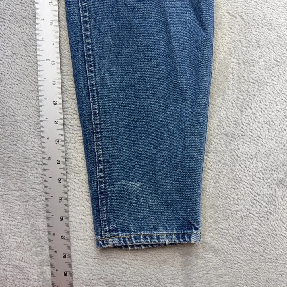 Vintage Lee Jeans Women 3 Union Made Blue High Rise Tapered Leg Mom Denim USA